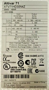 Schneider Electric ATV71HD30N4 | In Stock Ships Overnight